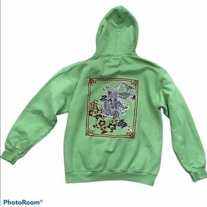 BDG Urban Outfitters Dragon Hoodie Green M